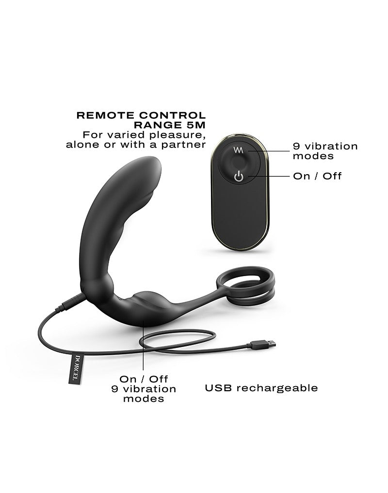 Dorcel - P-Ring - Perineum-Stimulator - Schwarz