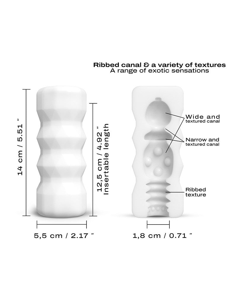 5: Dorcel - Texturierter Masturbator Cup - Exotic - Weiß