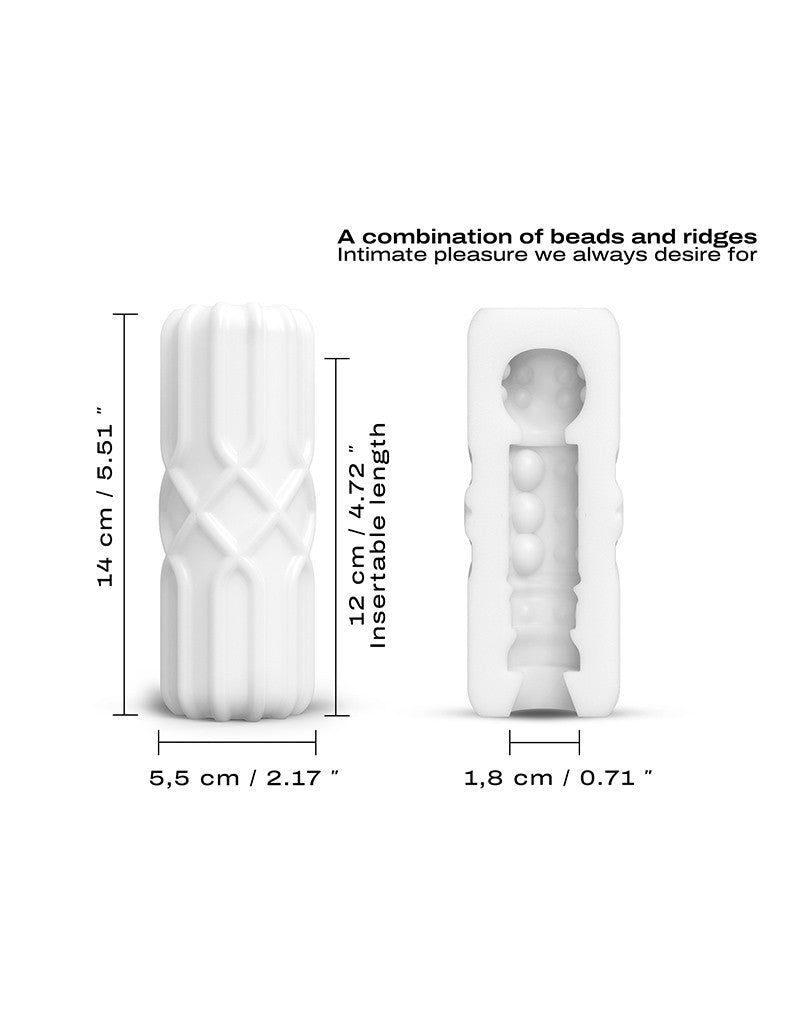 Dorcel - Texturierter Masturbator Cup - Regular - Weiß