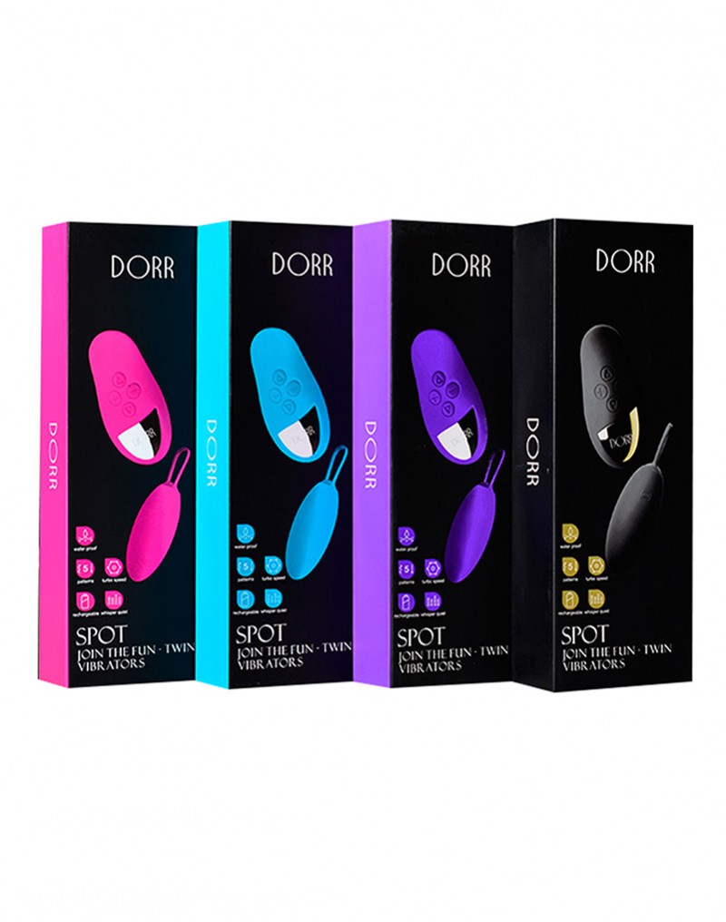DORR - Spot - Kabelloses Duo-Ei + Auflege-Vibrator - Türkis