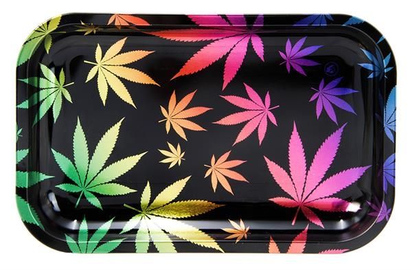 Rolling Tray, Rainbow Leafs, 27.5 x 17.5cm 
