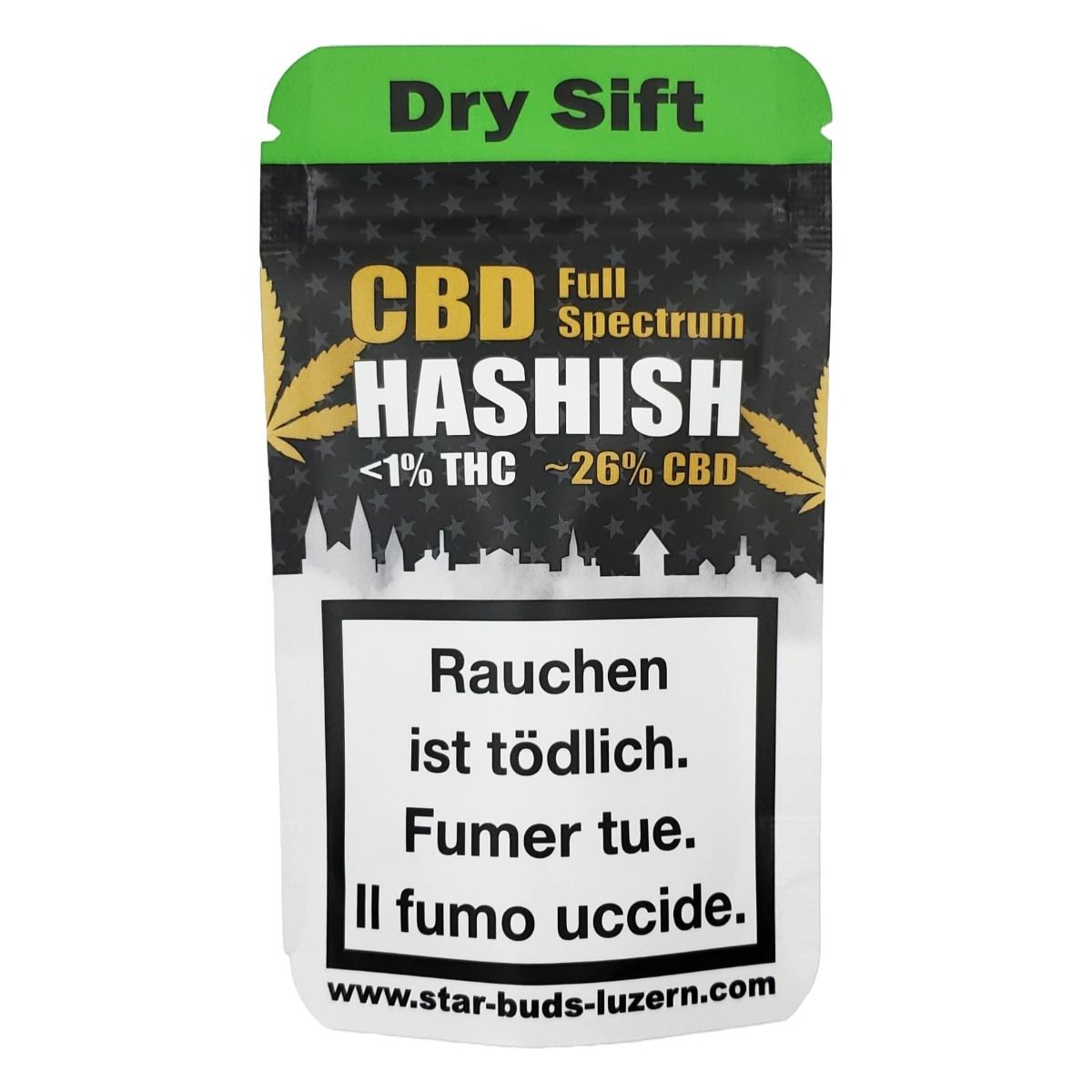 STAR-BUDS Dry Sift Hash Roter Libanese, 5g