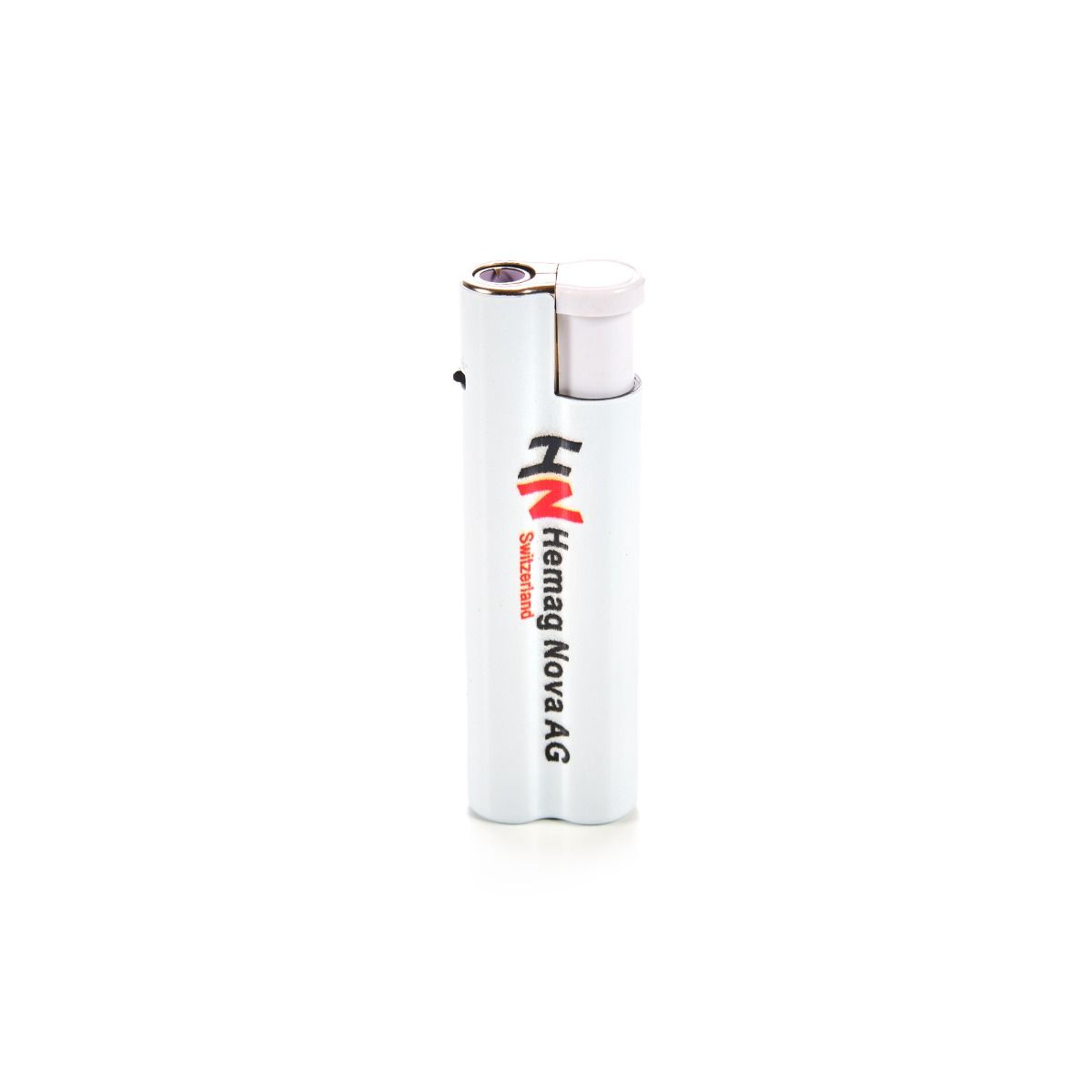 Hemag Nova Feuerzeug Metal Jet, weiss (25er)