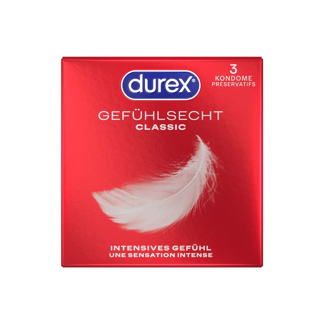 Durex Kondome Classic 3er Pack Gefühlsecht