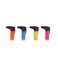 Easy Torch Feuerzeug mit Flaschenöffner - Jetflame Blue - Display - 12 Stück