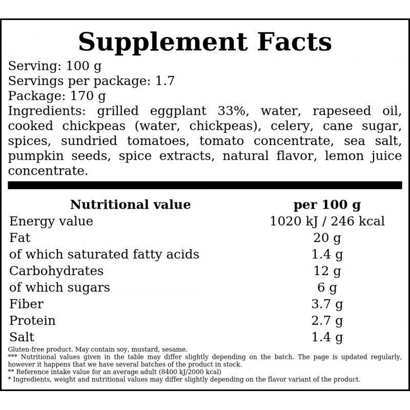 Eat's Good Grilled Eggplant Pasta - 170g
