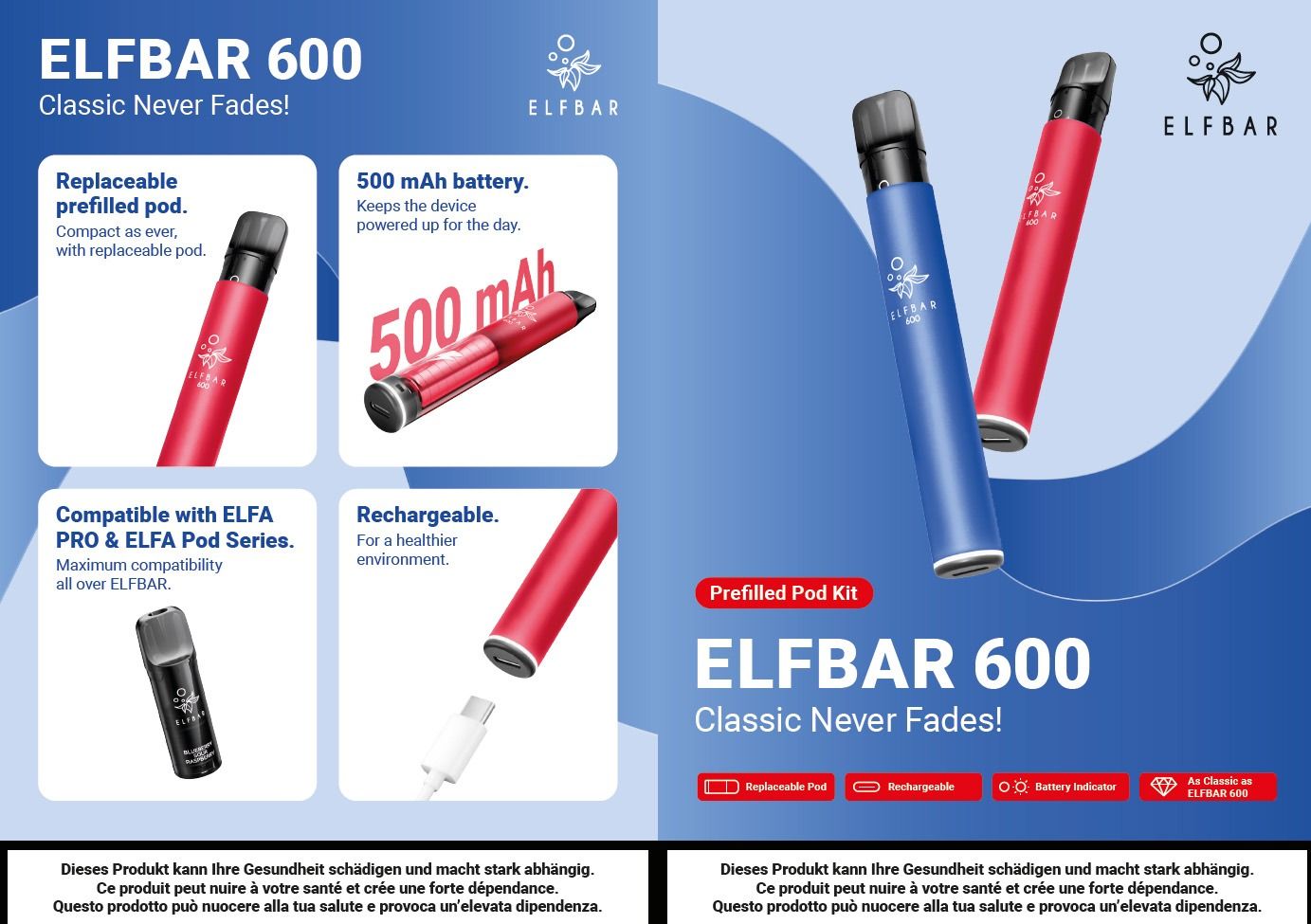 ELFBAR 600 Pod Kit, Fact Sheet A5