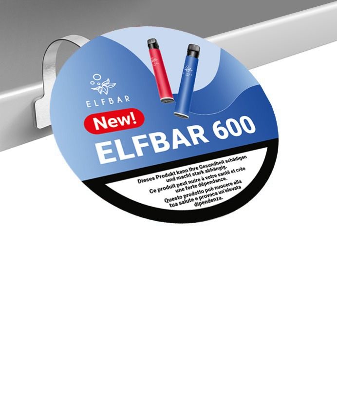 ELFBAR 600 Pod Kit, Gestell-Wobbler