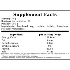 Egg Protein Isolate - 750g - Chocolate x8