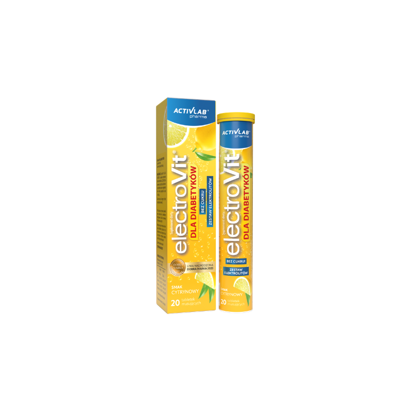 ElectroVit dla Diabetyków - 20 Tabletten (brausetabletten) - Lemon
