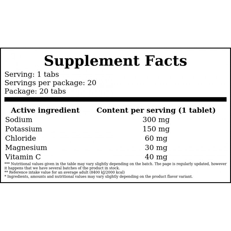 ElectroVit dla Diabetyków - 20 Tabletten (brausetabletten) - Lemon