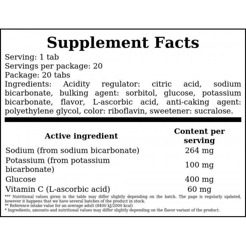Elektrolyte – 20 Brausetabletten – Limette
