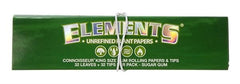 ELEMENTS - Connoisseur - Green - King Size Slim + Tips - Box - 24 Stück