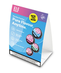 ELF Nicotine Pouches, Thekensteller A5