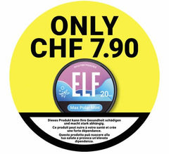 ELF Nicotine Pouches, Gestell-Wobbler mit Preisauszeichnung 7.90