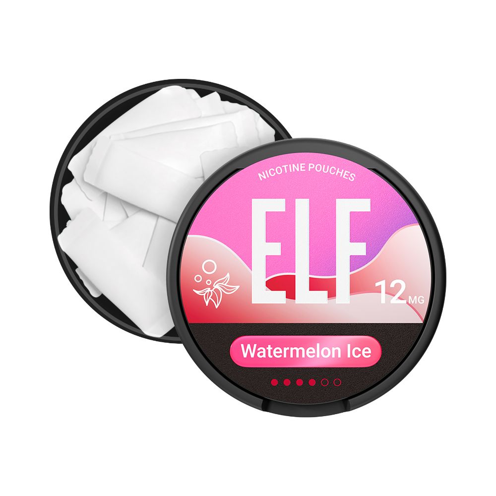 5 x ELF Nicotine Pouches Watermelon ICE, 12mg