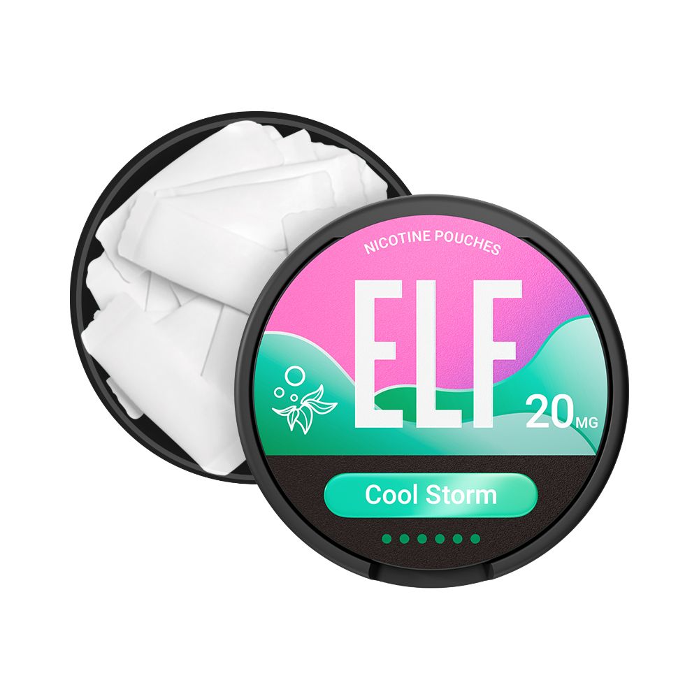 5 x ELF Nicotine Pouches Cool Storm, 20mg