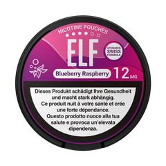 5 x ELF Nicotine Pouches Blueberry Raspberry, 12mg