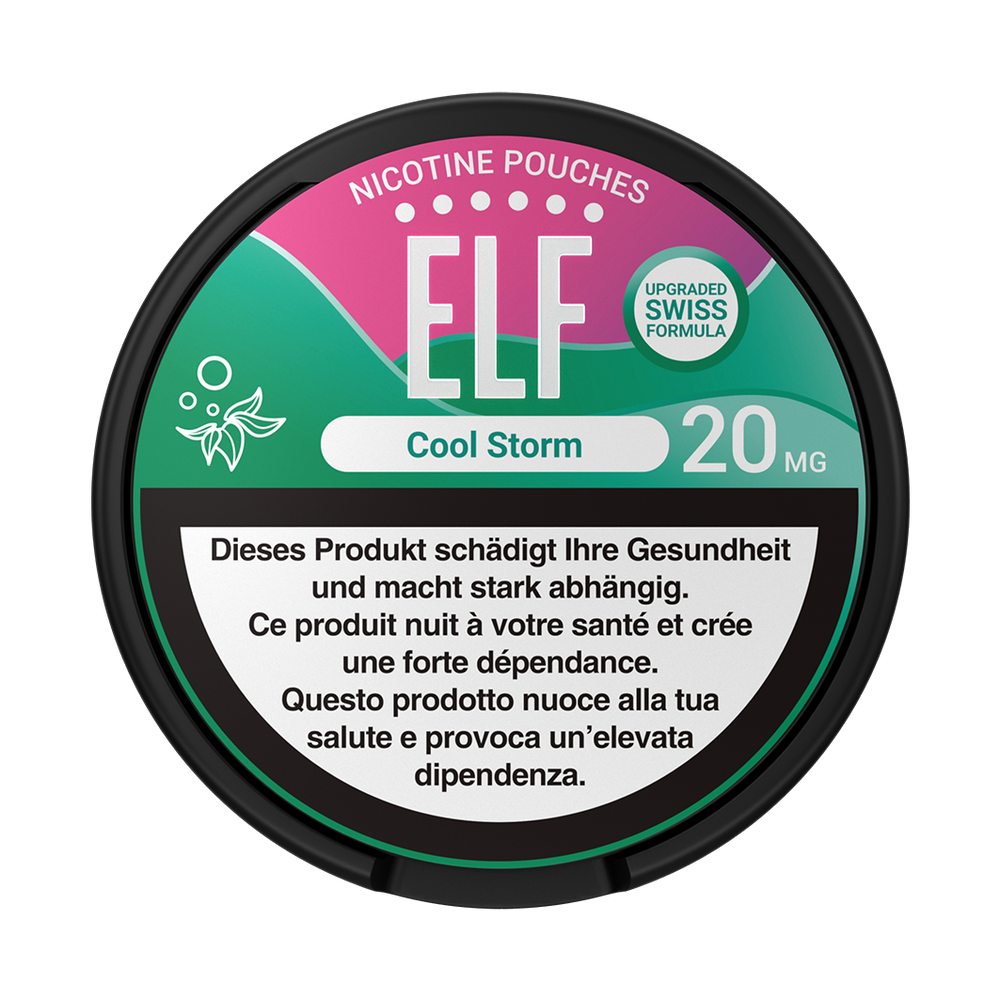 5 x ELF Nicotine Pouches Cool Storm, 20mg