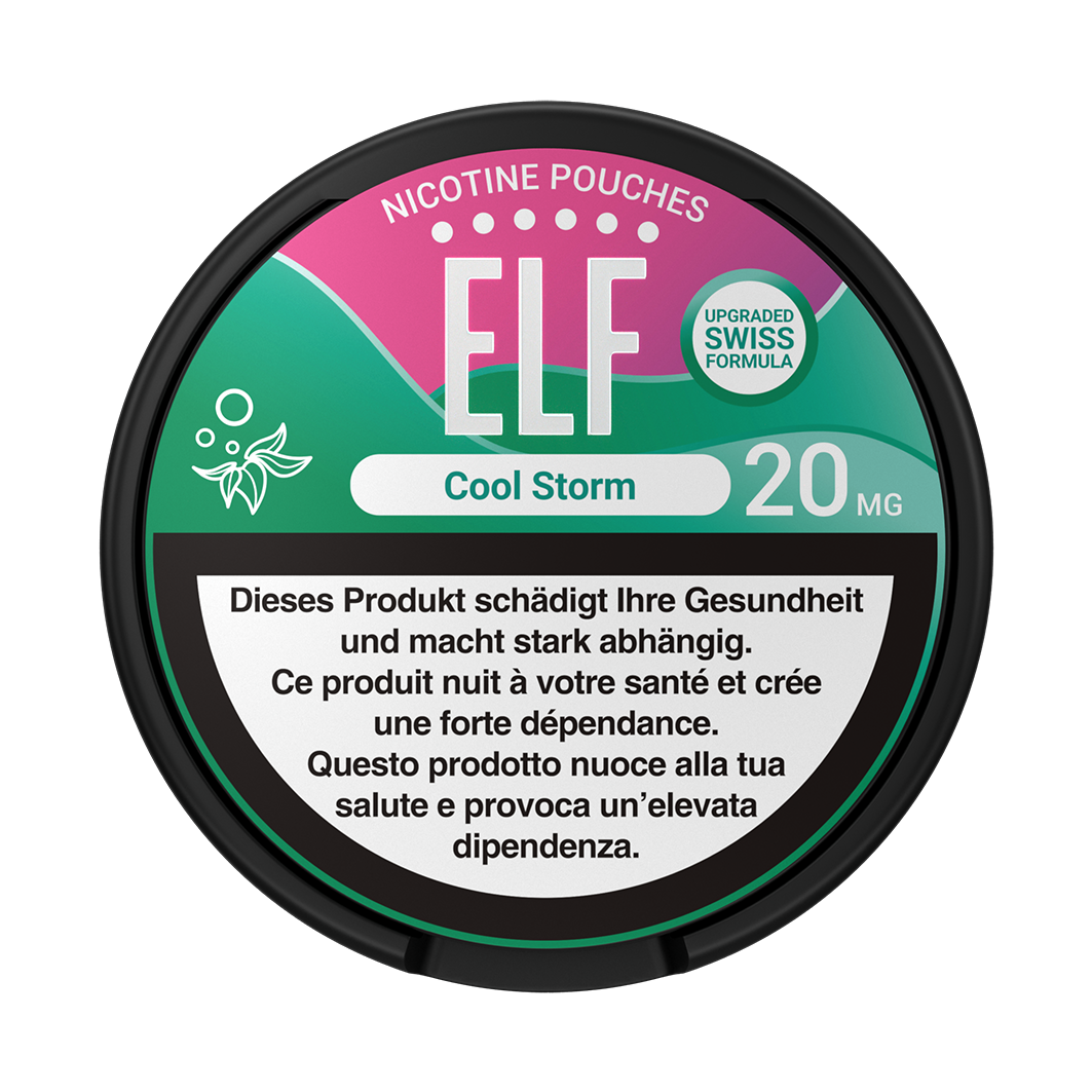 5 x ELF Nicotine Pouches Cool Storm, 20mg