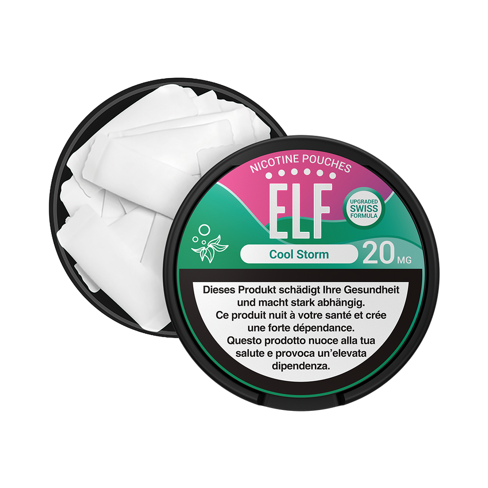 5 x ELF Nicotine Pouches Cool Storm, 20mg