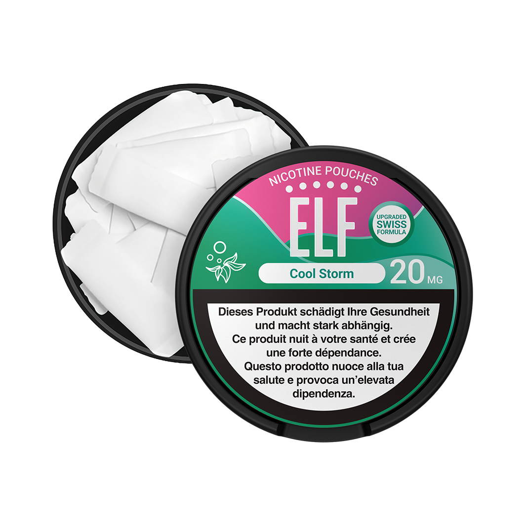 5 x ELF Nicotine Pouches Cool Storm, 20mg