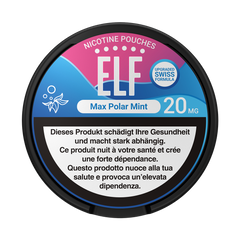 5 x ELF Nicotine Pouches Max Polar Mint, 20mg