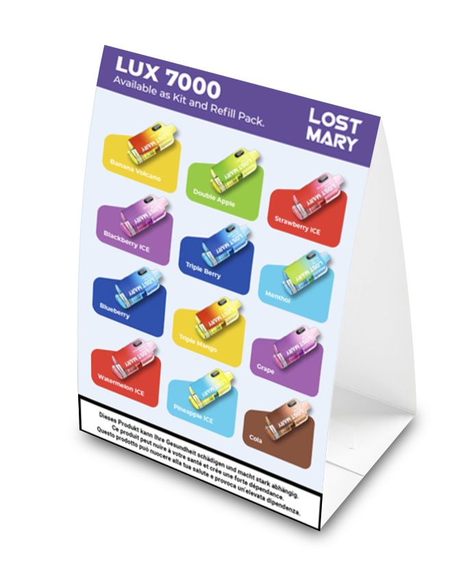 Lost Mary LUX7000, Thekensteller A5