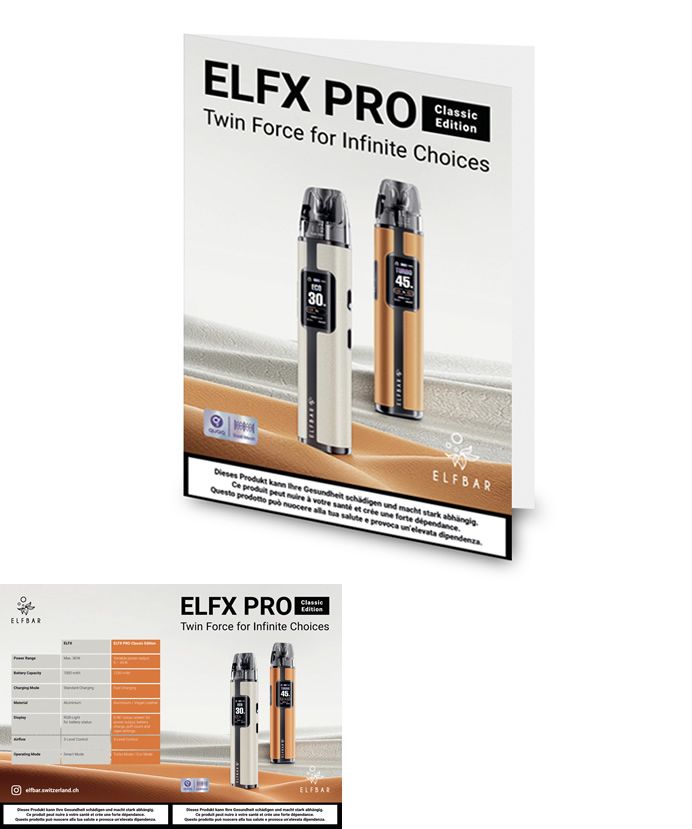ELFBAR ELFX Pro, Sales-Folder