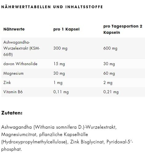 ESN Ashwa+ 120 Kapseln