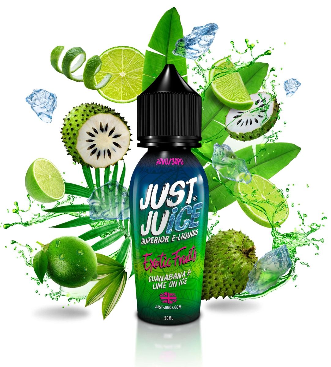 Just Juice Exotic Fruits - GUANABANA & LIME ON ICE - 50ml - Shortfill