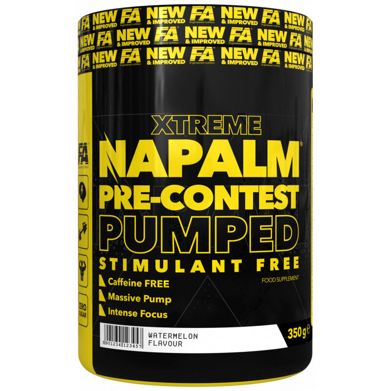 FA Nutrition Napalm PreContest Pumped Stimulant Free PROBEN 10x17,5g MIX