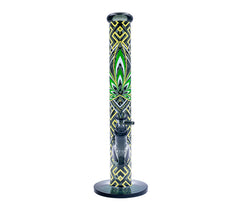 FIRE-FLOW x Black Leaf - Glas Bong - Leaves 34 - 51mm - 40cm