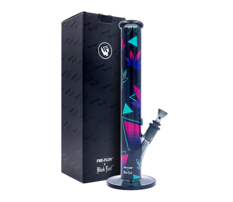 FIRE-FLOW x Black Leaf - Glas Bong - Leaves 37-2 - 51mm - 40cm