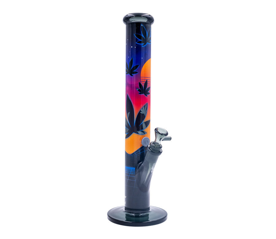 FIRE-FLOW x Black Leaf - Glas Bong - Leaves 37-3 - 51mm - 40cm