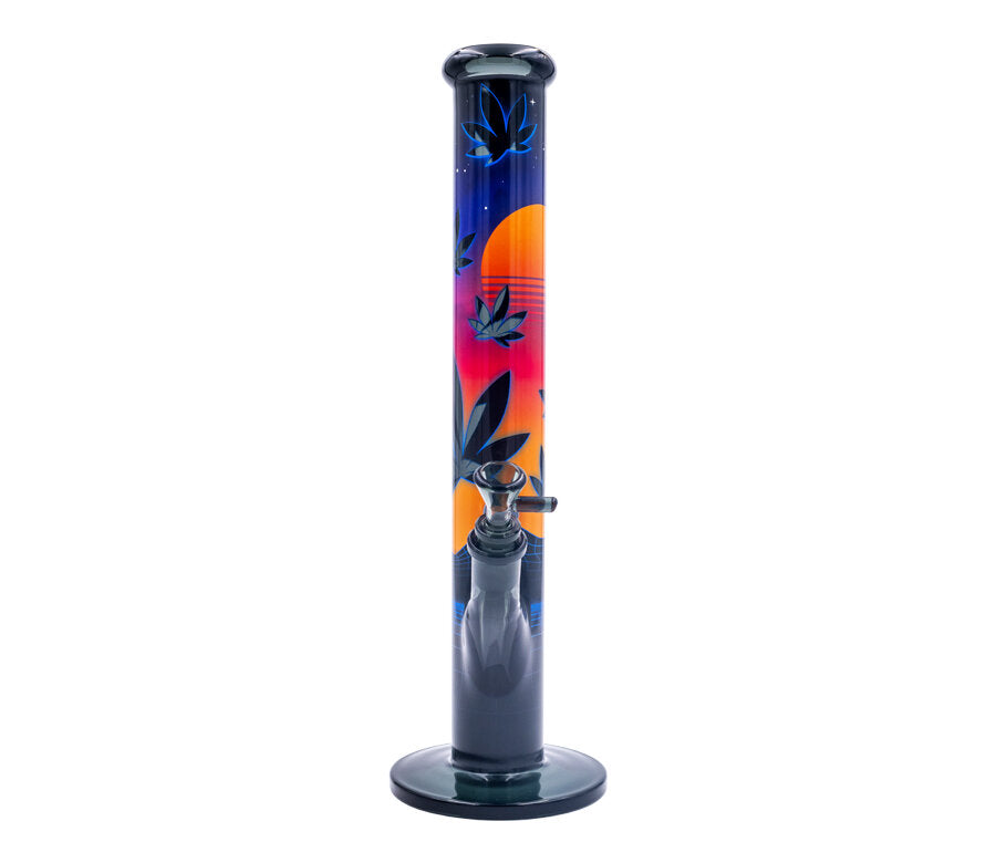 FIRE-FLOW x Black Leaf - Glas Bong - Leaves 37-3 - 51mm - 40cm