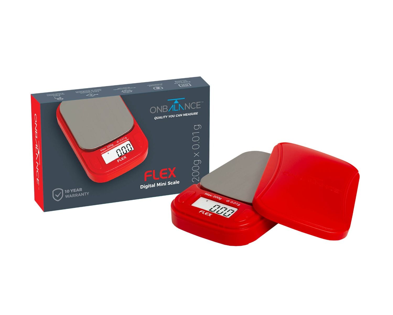 FL-200 Waage Rot - 200g x 0.01g