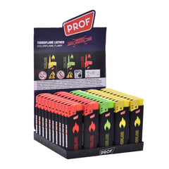 Flamy Feuerzeug - Turboflame Multicolor - Display - 50 Stück