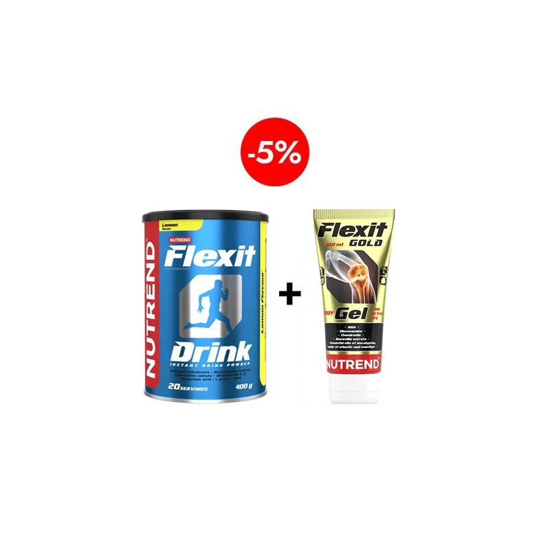 Flexit Drink - 400g - Lemon + Flexit Gold Gel - 100ml