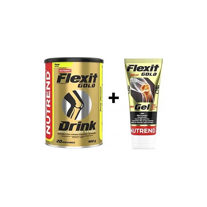 Flexit Drink Gold - 400g - Pear + Flexit Gold Gel - 100ml