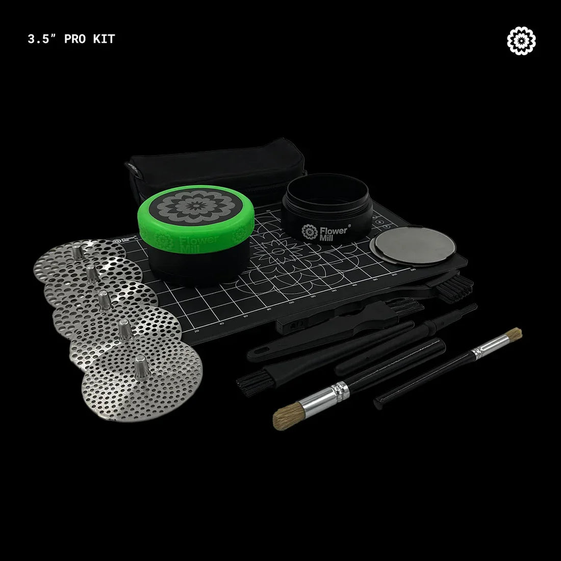 Flower Mill - PRO - LIMITED Series KIT - 3.5" - 89mm - 3 Layers