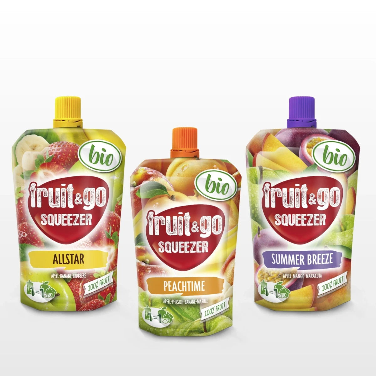 fruit&go Squeezer BIO Summer Mix (3 Sorten)