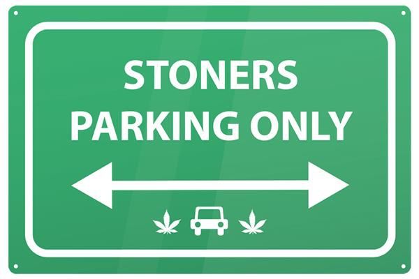 Blechschild Stoner Parking, 30 x 20cm