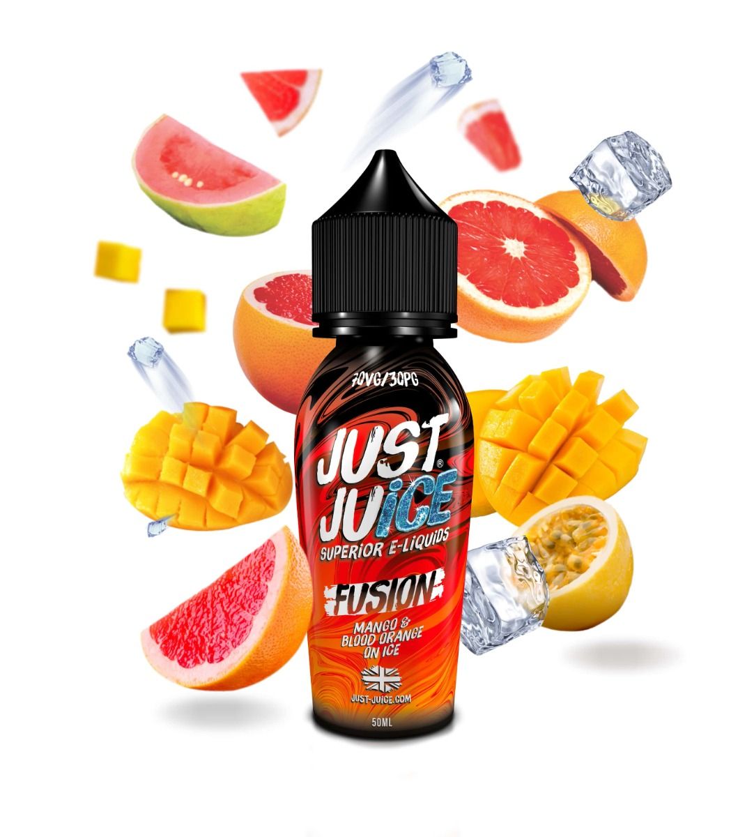 Just Juice Fusion - MANGO & BLOOD ORANGE ICE - 50ml - Shortfill