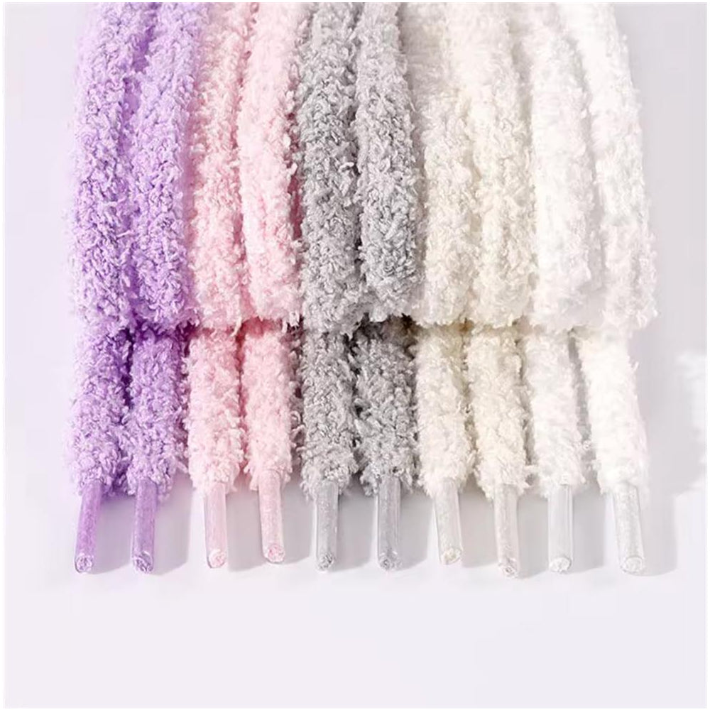 *Fuzzy Laces, Plüsch-Schnürsenkel, purple