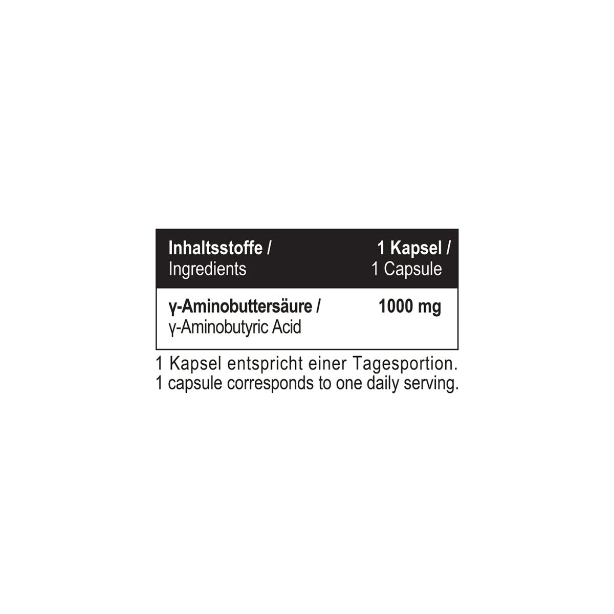 GABA 1000 mg 180 Kapseln