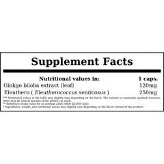 Ginkgo Biloba Double Strength 120mg - 50vcaps. x12