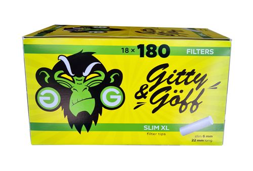 Filter Gitty und Göff schmal XL (6 x 22mm)18x180 Filter 