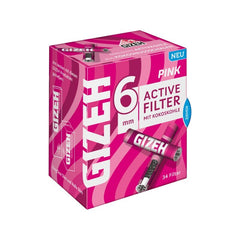 GIZEH - Active Filter 6mm - Pink - Box - 10 x 34 Stück