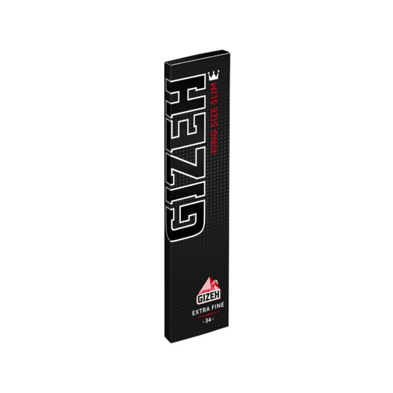 GIZEH - King Size Slim - Black - Box - 50 x 34 Stück